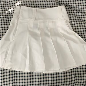 White tennis skirt